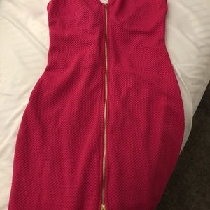 Pink Fitting Stretch Dress